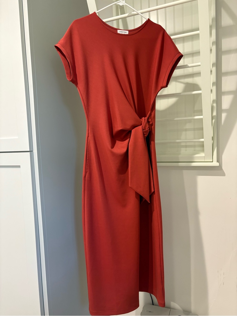 Nordstrom Elegant Knot-Waist Midi Dress